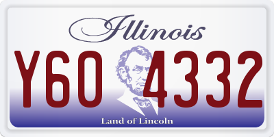 IL license plate Y604332