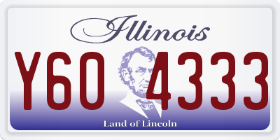 IL license plate Y604333