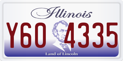 IL license plate Y604335