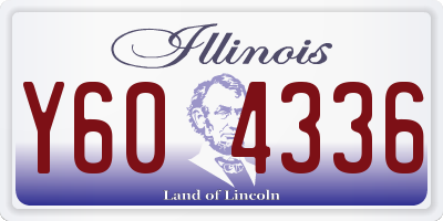 IL license plate Y604336