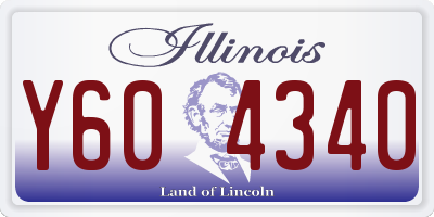 IL license plate Y604340