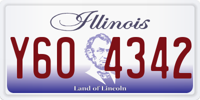 IL license plate Y604342