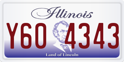 IL license plate Y604343