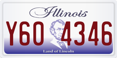IL license plate Y604346