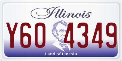 IL license plate Y604349