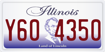 IL license plate Y604350