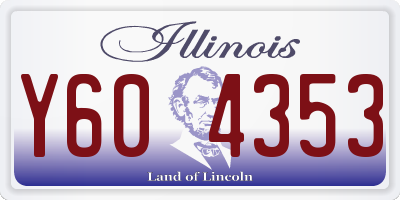 IL license plate Y604353