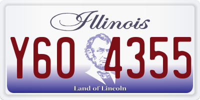 IL license plate Y604355