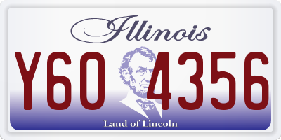 IL license plate Y604356