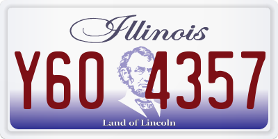 IL license plate Y604357