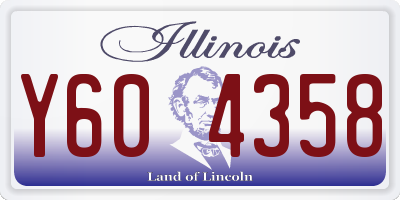 IL license plate Y604358
