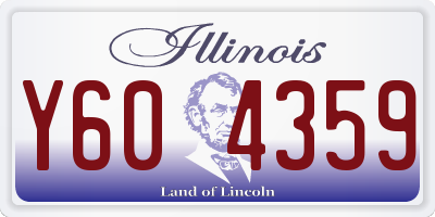 IL license plate Y604359