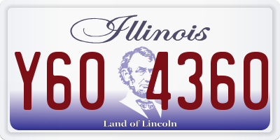 IL license plate Y604360