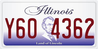 IL license plate Y604362