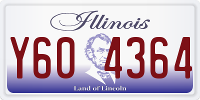 IL license plate Y604364