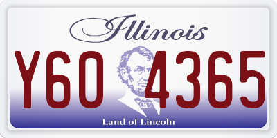 IL license plate Y604365
