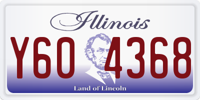 IL license plate Y604368