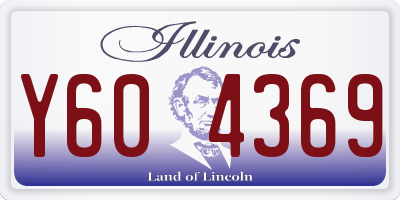 IL license plate Y604369