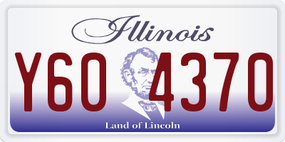 IL license plate Y604370