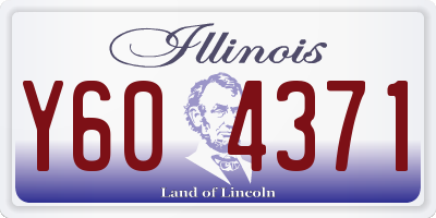 IL license plate Y604371