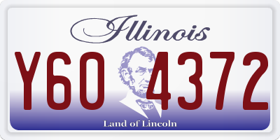 IL license plate Y604372