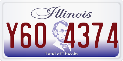 IL license plate Y604374