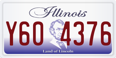 IL license plate Y604376