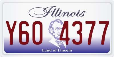 IL license plate Y604377