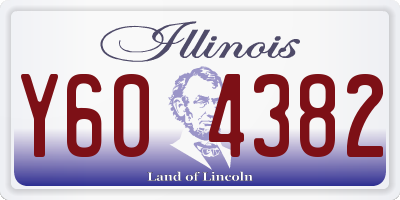 IL license plate Y604382