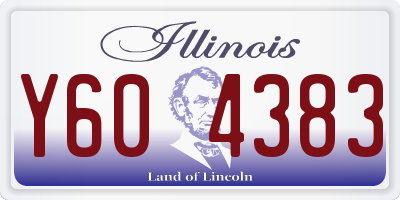 IL license plate Y604383