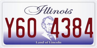 IL license plate Y604384