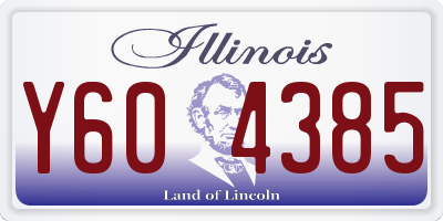 IL license plate Y604385