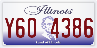 IL license plate Y604386