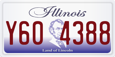 IL license plate Y604388