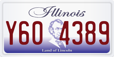 IL license plate Y604389