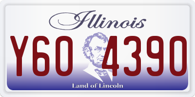 IL license plate Y604390