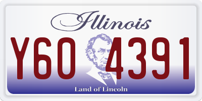 IL license plate Y604391