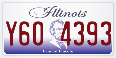 IL license plate Y604393