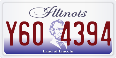 IL license plate Y604394