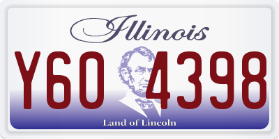 IL license plate Y604398