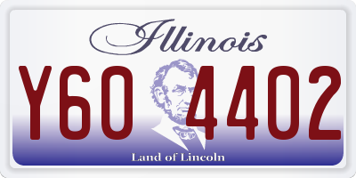 IL license plate Y604402