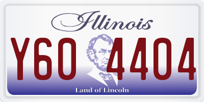 IL license plate Y604404