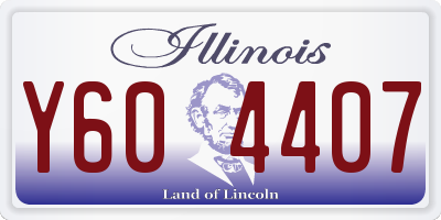 IL license plate Y604407