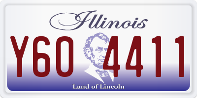 IL license plate Y604411