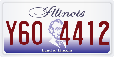 IL license plate Y604412
