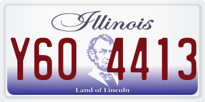 IL license plate Y604413