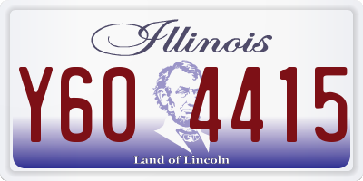 IL license plate Y604415