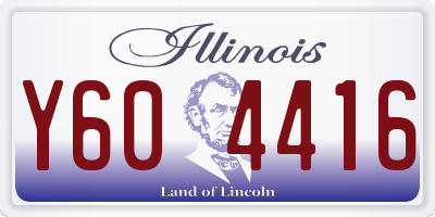 IL license plate Y604416