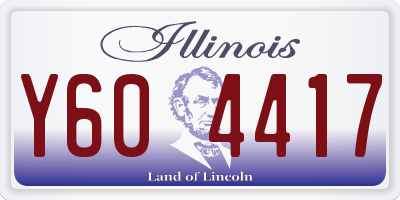 IL license plate Y604417