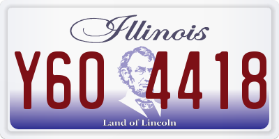 IL license plate Y604418